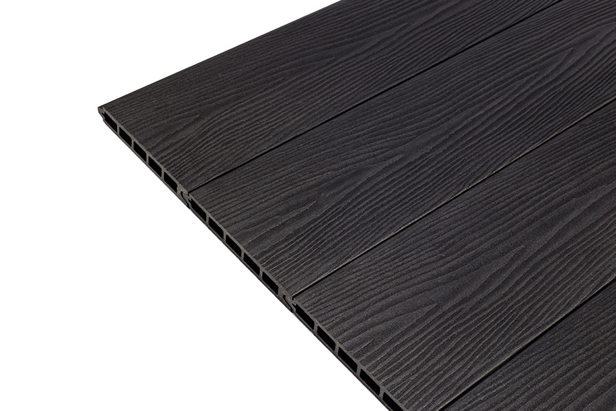 Savadeck Natur ograda Black – kosi prikaz više dasaka