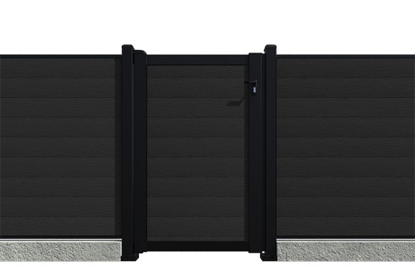 Savadeck kapija Natur Cream – prikaz pešačke kapije