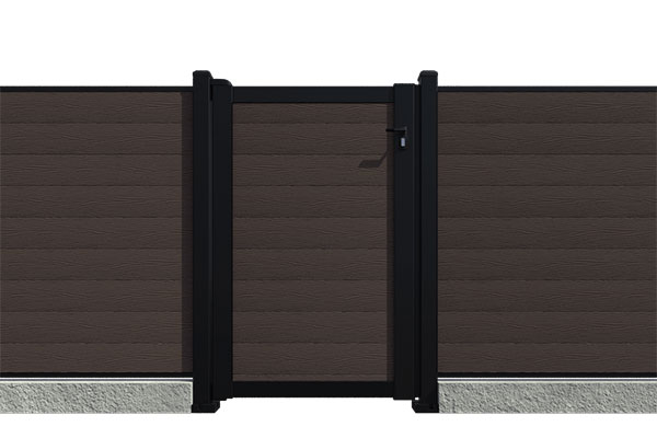 Savadeck kapija Natur Chocolate – prikaz pešačke kapije