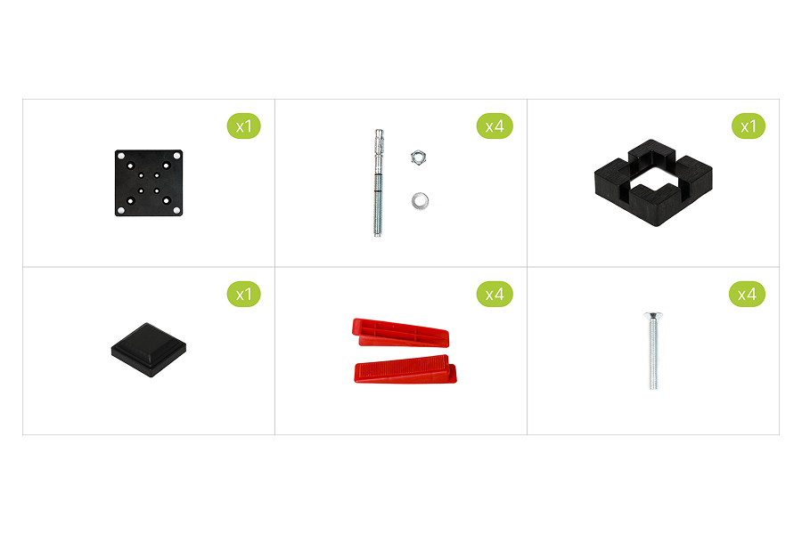 Savadeck set stuba ograde – prikaz seta komponenti